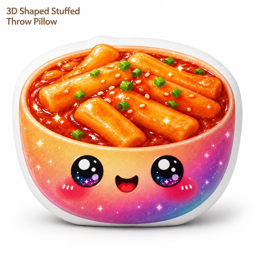 وسادة محشوة على شكل كعكة الأرز - مراجعة Tteokbokki Rice Cake وسعره