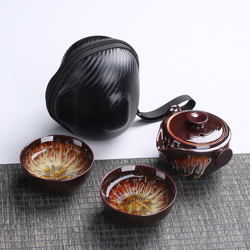 المحمولة إبريق شاي من السيرامي - مراجعة Korean Tea Set وسعره