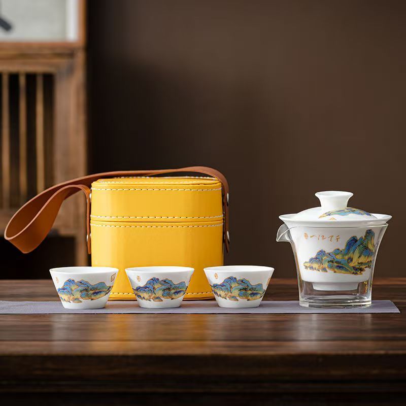 طقم شاي من البورسلين الأبيض لل - مراجعة Korean Tea Set وسعره