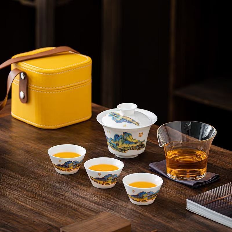 طقم شاي من البورسلين الأبيض لل - مراجعة Korean Tea Set وسعره