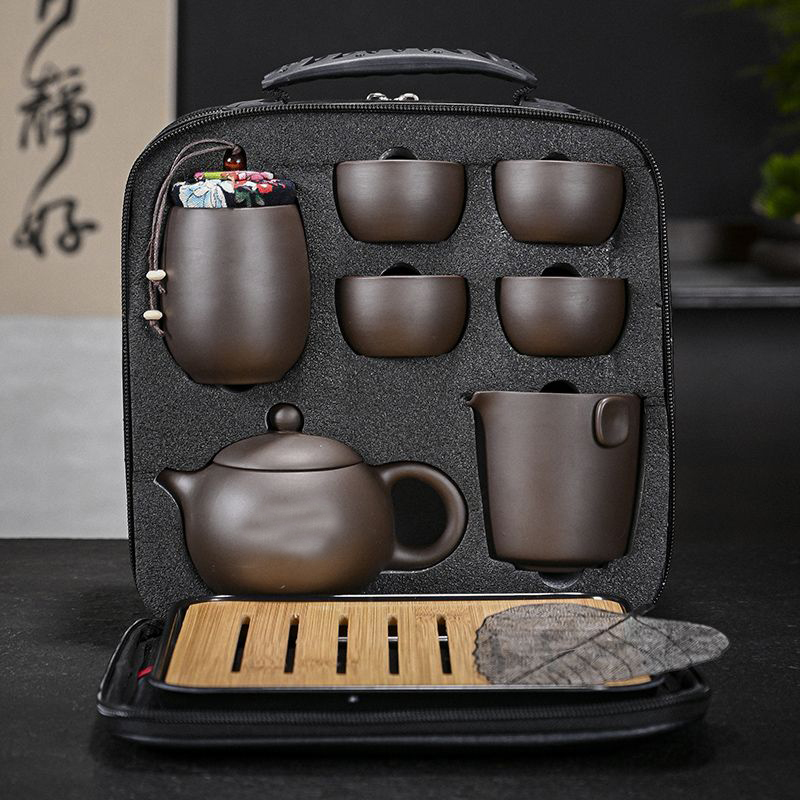 طقم شاي سيراميك محمول، مجموعة  - مراجعة Korean Tea Set وسعره
