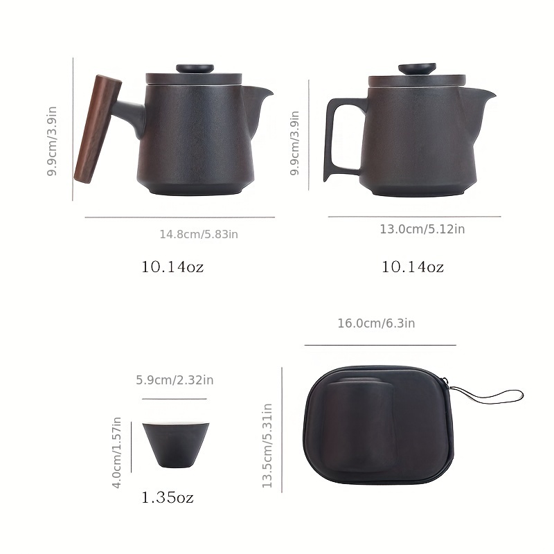 طقم شاي سيراميك فاخر للسفر من  - مراجعة Korean Tea Set وسعره