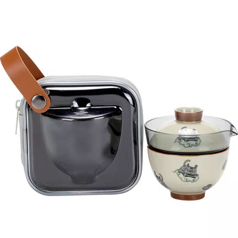 السفر الشاي مجموعة حقيبة المحم - مراجعة Korean Tea Set وسعره